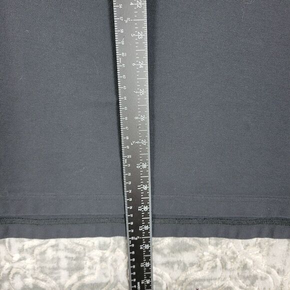 Duluth Trading No Polo Shirt Mens L Large Black Long Sleeve Relaxed Fit Workwear - Picture 4 of 8